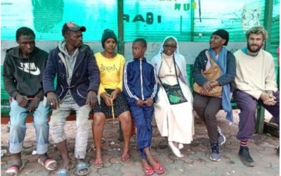 Hausbesuchsaktion der Bosco Boys in den Slums Nairobis