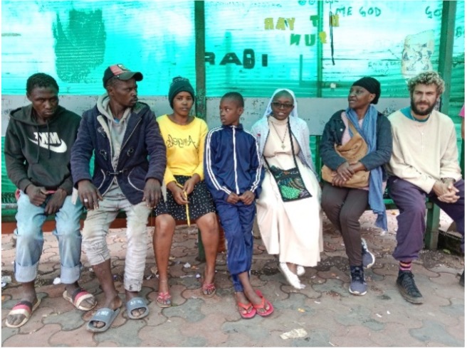 Hausbesuchsaktion der Bosco Boys in den Slums Nairobis